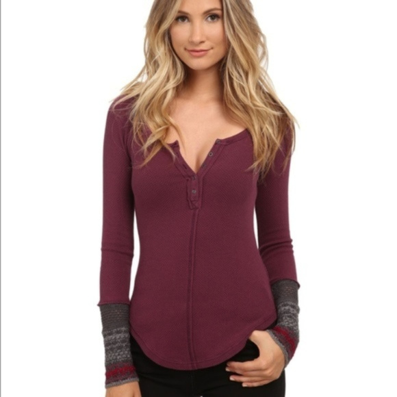 Free People Tops - Free People Newbie Thermal Cuff Long SLeeve